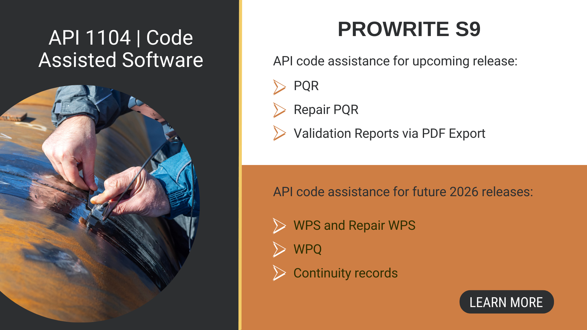 ProWrite offer API 1104 Code Assistance